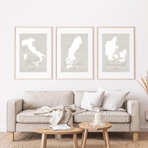 Bélgica - Decoración de pared con destinos de viaje, países de viaje, póster de recuerdo de viaje, póster personalizado con fecha de viaje