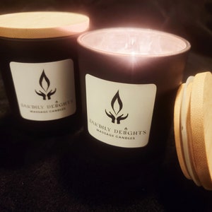 Lavender and Vanilla Massage Lotion Candle