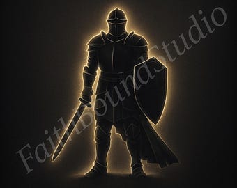 Armor of God Print – Ephesians 6:11 Christian Warrior Decor (Digital Download)