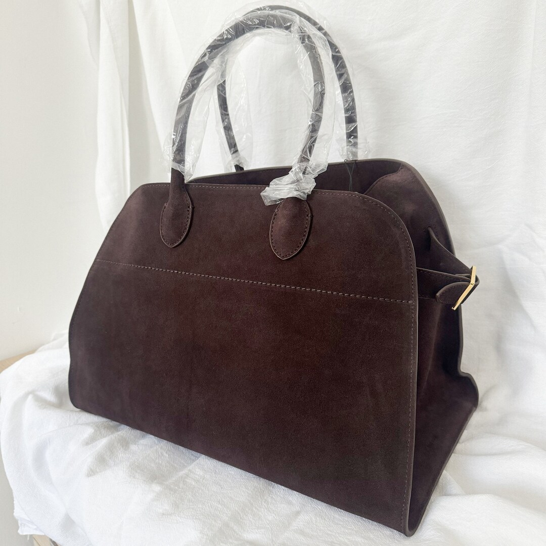 Suede Tote Bag, Minimalist Tote Bag,large Suede Handbag, Suede Leather ...