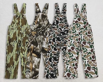 Peto de camuflaje para niños, conjunto de camuflaje para bebés, peto de cazador de patos, ropa temática de caza, ropa de exterior para niños y niñas