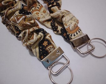 Scrunchiesleutelhanger met bijpassende sleutelhanger polsbandje