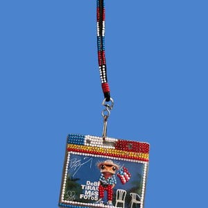 Correa para el cuello con llavero de Bad Bunny para llaves, porta credencial de identificación