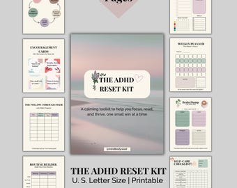 ADHD Mom Reset Kit: Printable Focus & Calm Toolkit (PDF Planner)
