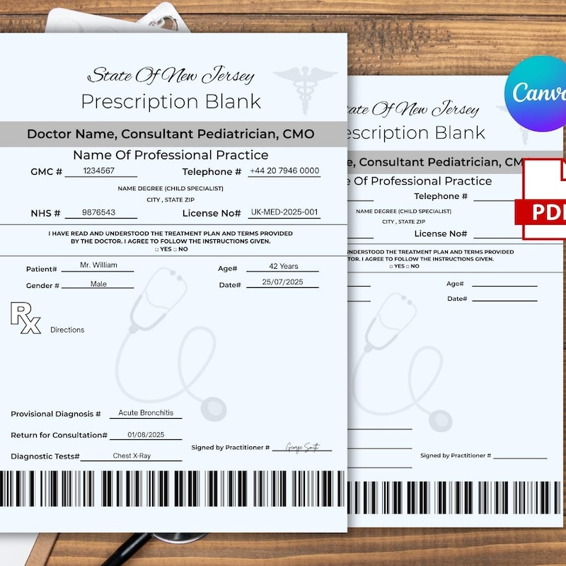 Fake Prescription Pad - Etsy