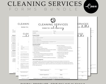 Cleaning Business Document Bundle, Editable Cleaning Service Agreement, Editable Cleaning Business Documents, Cleaning Service Contract