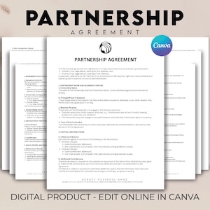 Partnership Agreement Template, Partnership Agreement Form, Partnership Agreement Samples, Business Partnership Agreement, Share Agreement