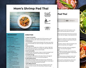 Editable Recipe Template, Simple Recipe Card Template, Editable Modern Recipe Card, Cookbook Template, Family Recipe, Personalized Recipe