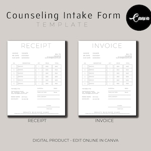 Counseling Intake Form, Mental Health Intake Form Template, Informed ...