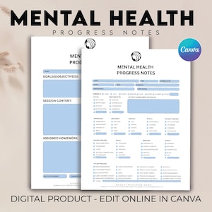 Progress Notes for Mental Health, Progress Notes Therapy, Mental Progress Note Template, Counseling Therapy Note, Therapy Note Template