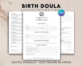 Doula Client Intake Forms Bundle, Birth Doula Contract Forms, Professional Business Template, Birth Worker Contracts, Birth Support Form