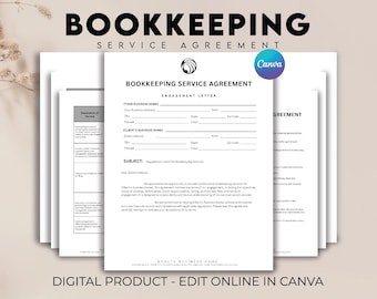 Bookkeeping Contract, Bookkeeper Agreement, Bookkeeping Form Services, Bookkeeping Templates, Bookkeeping Small Business, Invoice Template