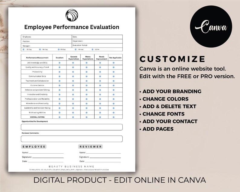 Employee Form Image Header Employee Performance Evaluation, Employee Assessment, Employee Review ...