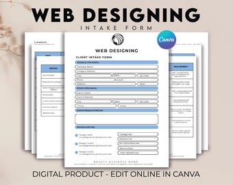 Web Design Contract, Website Design Service Agreement, Freelance Web Designer Services Agreement, Web Designers Policy Form, Canva Invoice