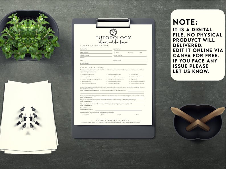 Tutor Client Intake Form Tutoring Contract, Tutoring Services Agreement Template, Tutor Business ...