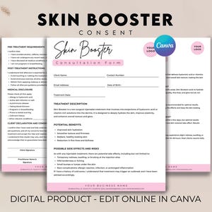 Samtycke till hudförstärkare, konsultation med filler, filler, samtyckesblankett för hudterapeut, kundintag, faktura, blanketter för ansiktskonsultation
