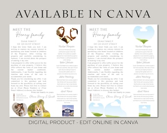 Home Offer Letter Template, Family Home Letter Canva Buyer Offer Letter, We Love Your Home Letter, Canva Template, Editable Canva Templates