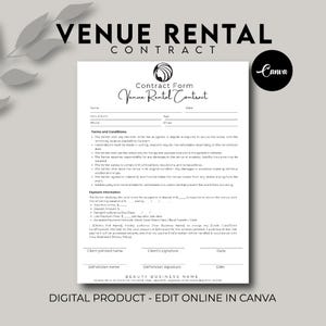 Veranstaltungsort Mietform Form Vorlage, Event Center-Service-Vereinbarung, Hochzeit Veranstaltungsort Vertragsvorlage, Event Hosting Kundenaufnahme, Veranstaltungsort Pakete