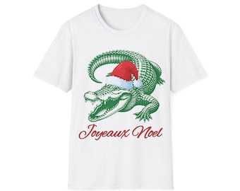 Cajun Christmas Alligator #3 Softstyle T-Shirt