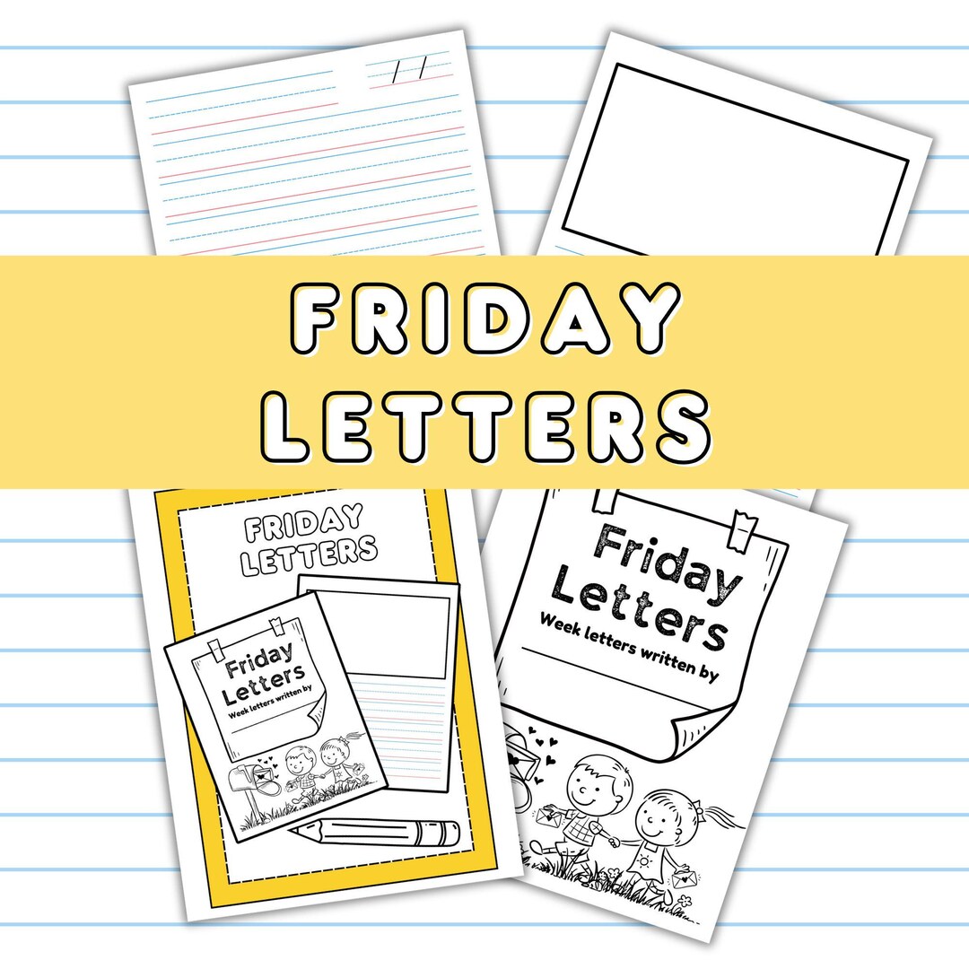 Friday Letters, Handwriting Activity, Printable Activity, Weekly ...