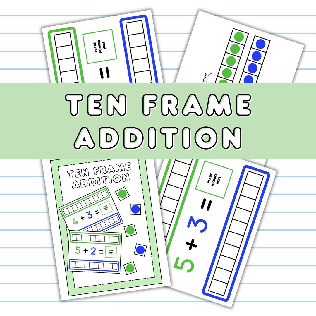 Ten Frame Addition, Count and Match, Ten Frame Counting, Number ...