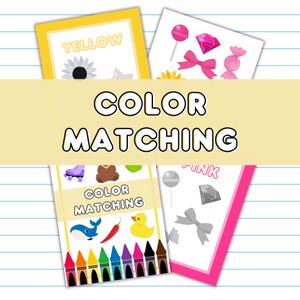 Color Matching, Printable Activity, Color Worksheet, Preschool Printable, Color Matching, Color Activity, Learning Colors
