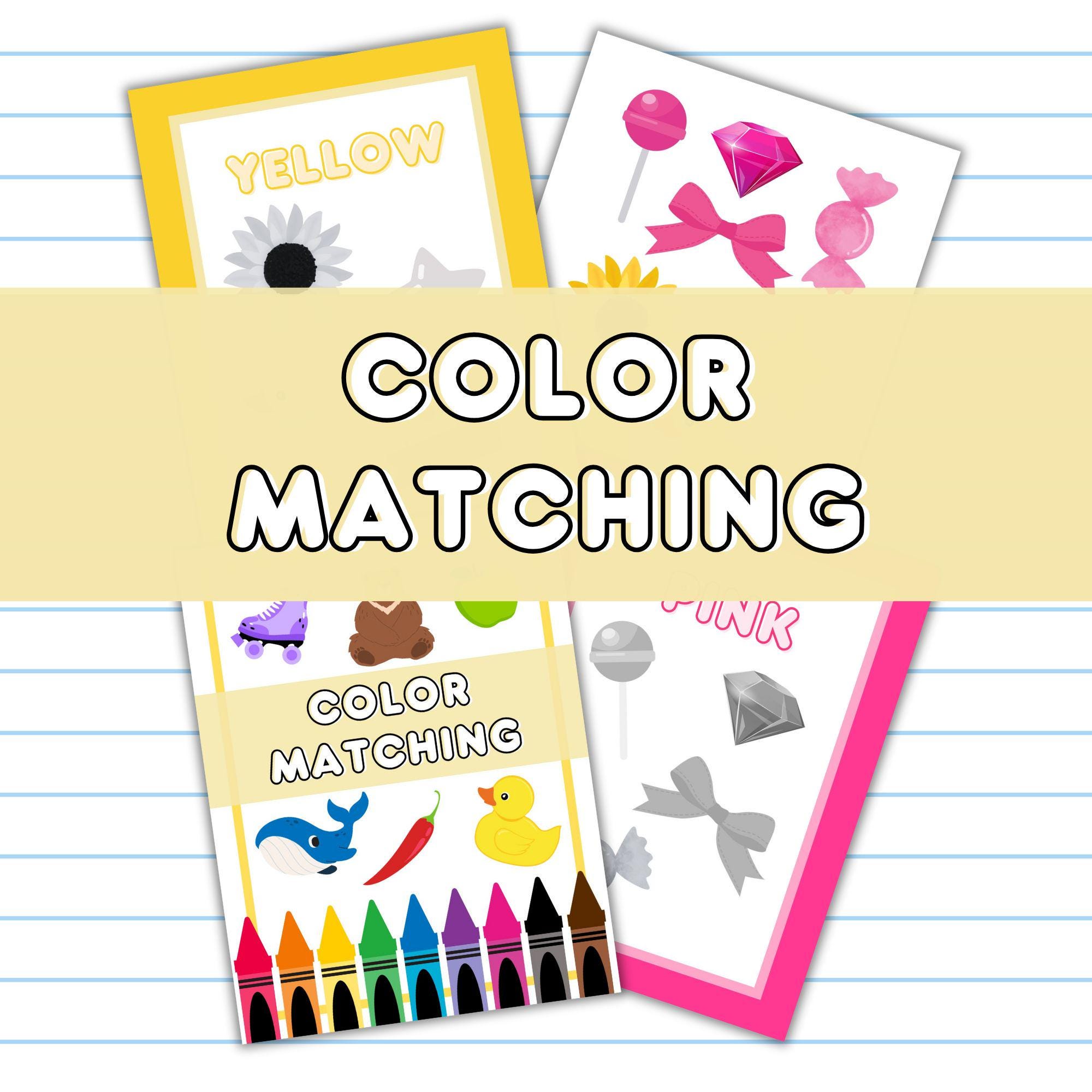 Matching Color To Color Color Matching, Printable Activity, Color Worksheet, Preschool ...