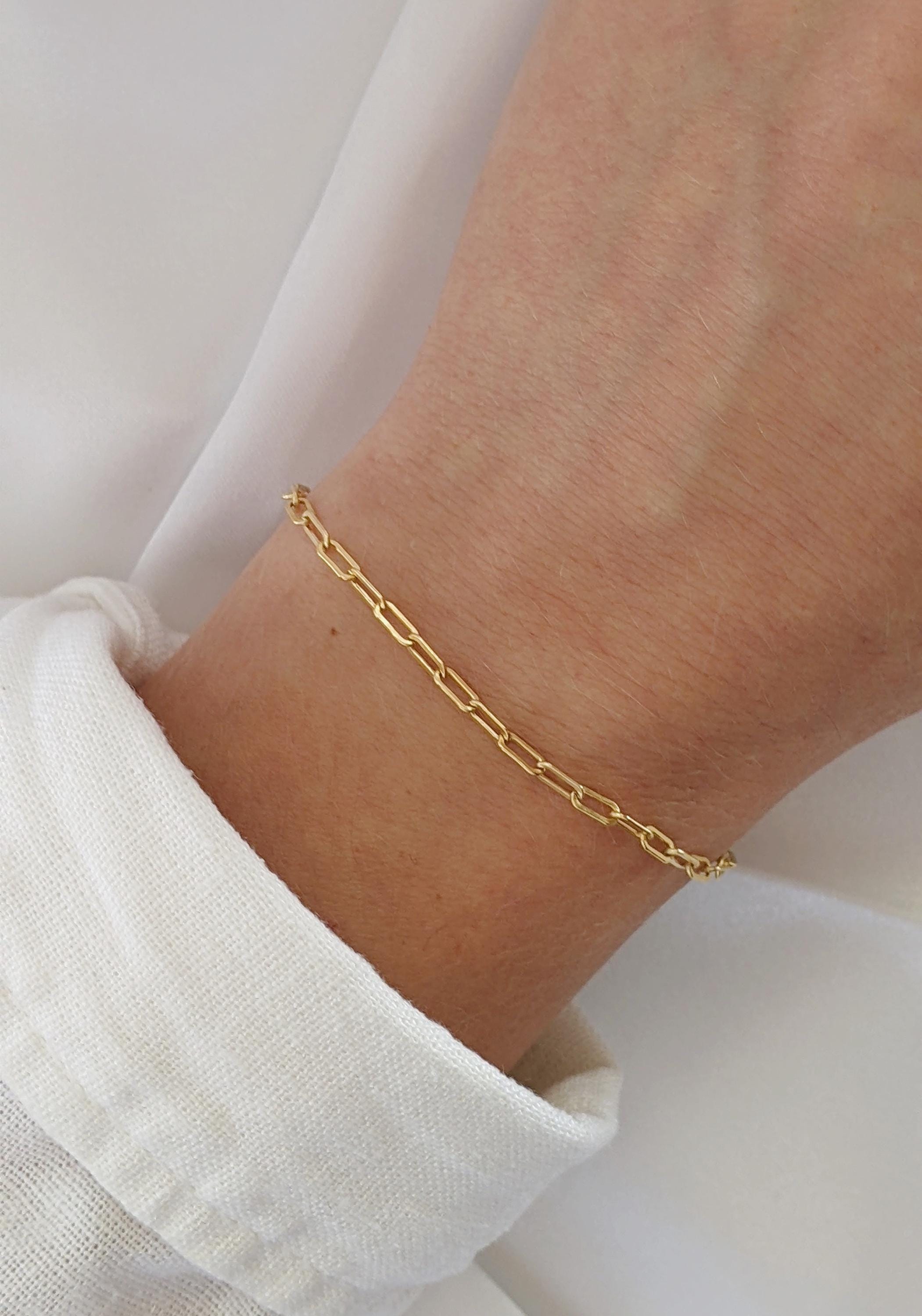 【TommassiniJewelry】Chunky Paperclip Chainブレスレット TommassiniJewelry】Chunky Paperclip Chainブレスレット
