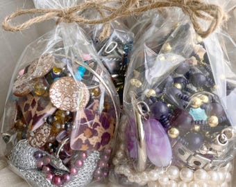 Günstige Vintage Mystery Schmuck Tüte, Konvolut, Schmuckglas, 80er, 90er und Y2K Schmuck, Destash, Schmuck Basteln