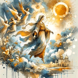 Misteri del Rosario - Scarica e stampa Arte astratta - Per la preghiera e la meditazione cristiana