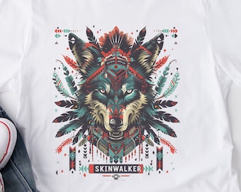 Maglietta grafica Skinwalker: maglietta Cryptid Folklore