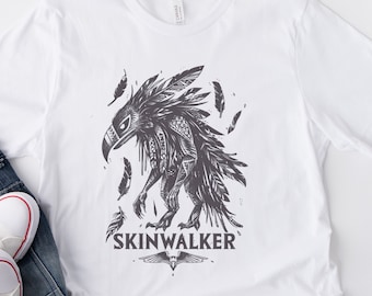 Maglietta grafica Skinwalker: maglietta Cryptid Folklore