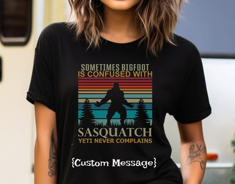 Funny Bigfoot T-Shirt: Sasquatch Yeti Humor Tee image 2