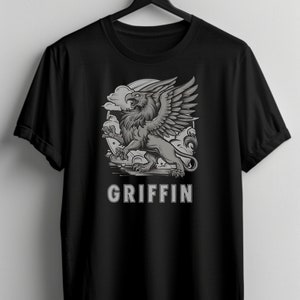 Griffin-Grafik-T-Shirt, Griffin-Shirt, Kryptozoologie-Grafik-T-Shirt, Cryptid-Grafik-Shirt, Geschenkidee, einzigartiges seltsames Shirt, Unisex-Shirt