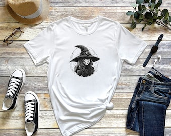 Maglietta Witchy Celestial: Maglietta mistica di Halloween