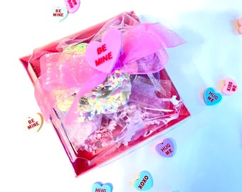 Candy Heart  “light up wrist corsage”