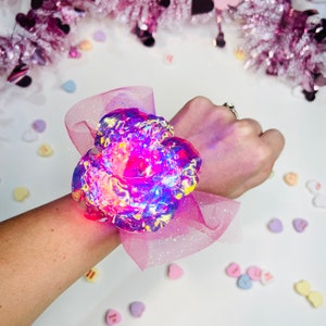 Pink Crush  “light up wrist corsage”