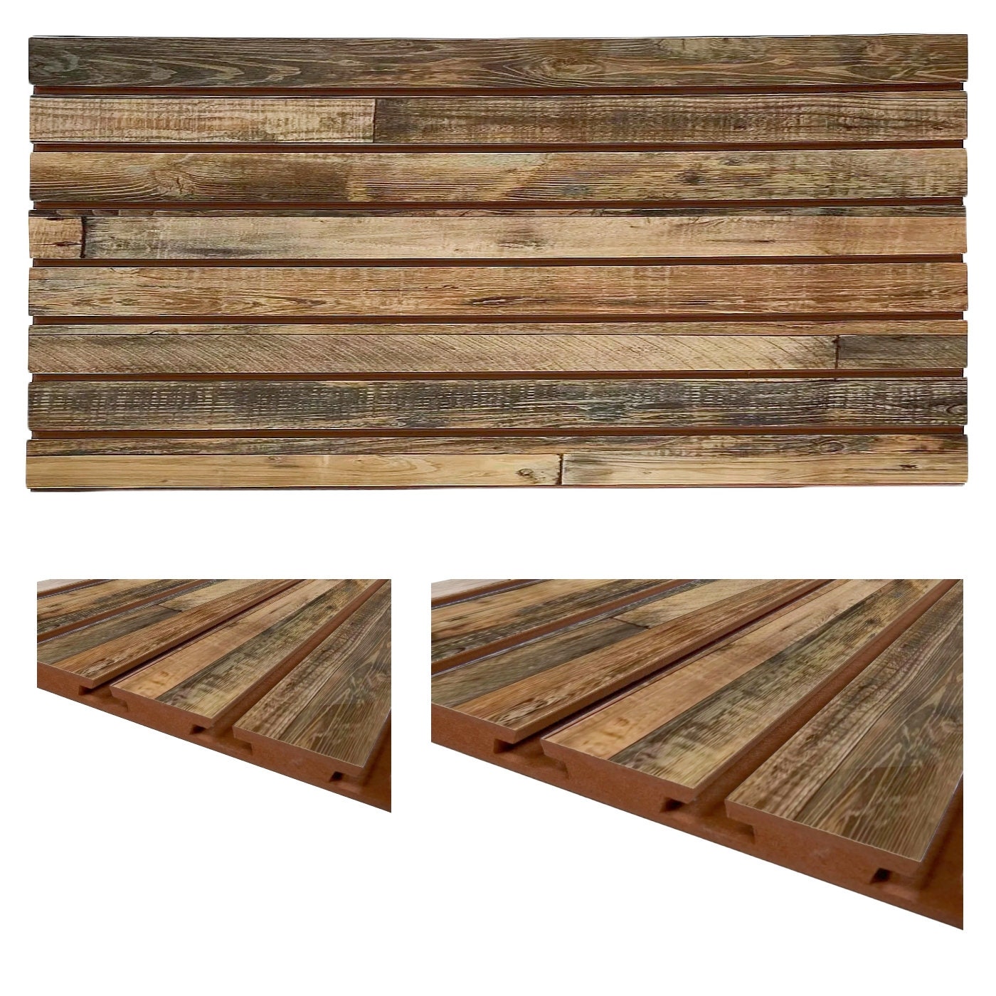 2' x 4' White Slatwall Panels (Set of 2) main image 1