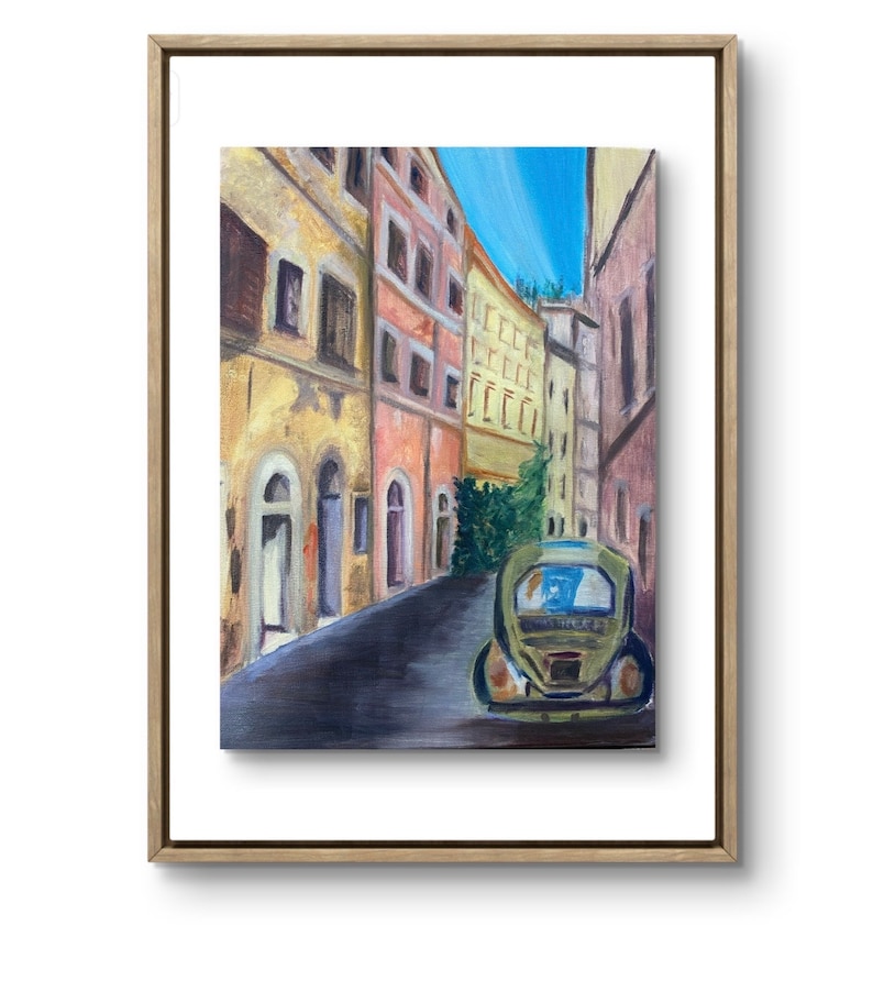 Peinture à l'huile du Trastevere image 1