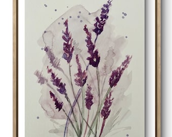 Lavendel aquarel