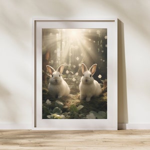 Whimsical Rabbits, digital download