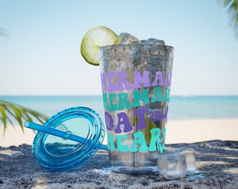 Mermaid at Heart Sunsplash Tumbler with Straw, 16oz