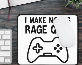 Funny Gaming Mouse Pad "I make noobs rage quit"