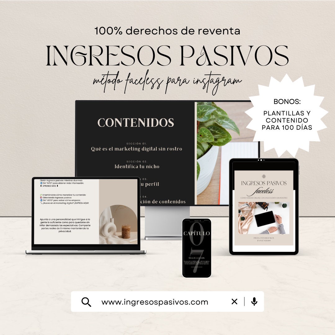 Faceless Method in Spanish: Generate Passive Income on Instagram With ...