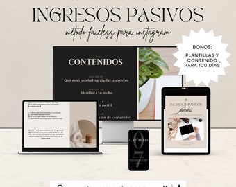 Método faceless en español: generar ingresos pasivos en Instagram con derechos de reventa