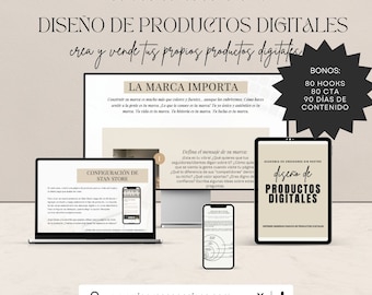 Diseño de Productos Digitales | Crea y vende tus Productos Digitales | Guía con derecho de reventa MRR PLR en español