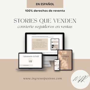 Ebook sobre Cómo Vender con tus Historias de Instagram | Ebook con Derechos de Reventa MRR PLR
