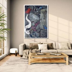 Marc Chagall The Revolution Art Print  The Revolution" Reproduction, Vintage Art Poster, Modernist Wall Hanging, Gift for Art Lover