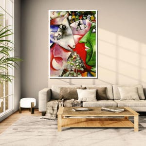 Marc Chagall &quot;I and the Village&quot; Art Print - Classic Modern Art I and the Village&quot; - Marc Chagall Work Canvas Print