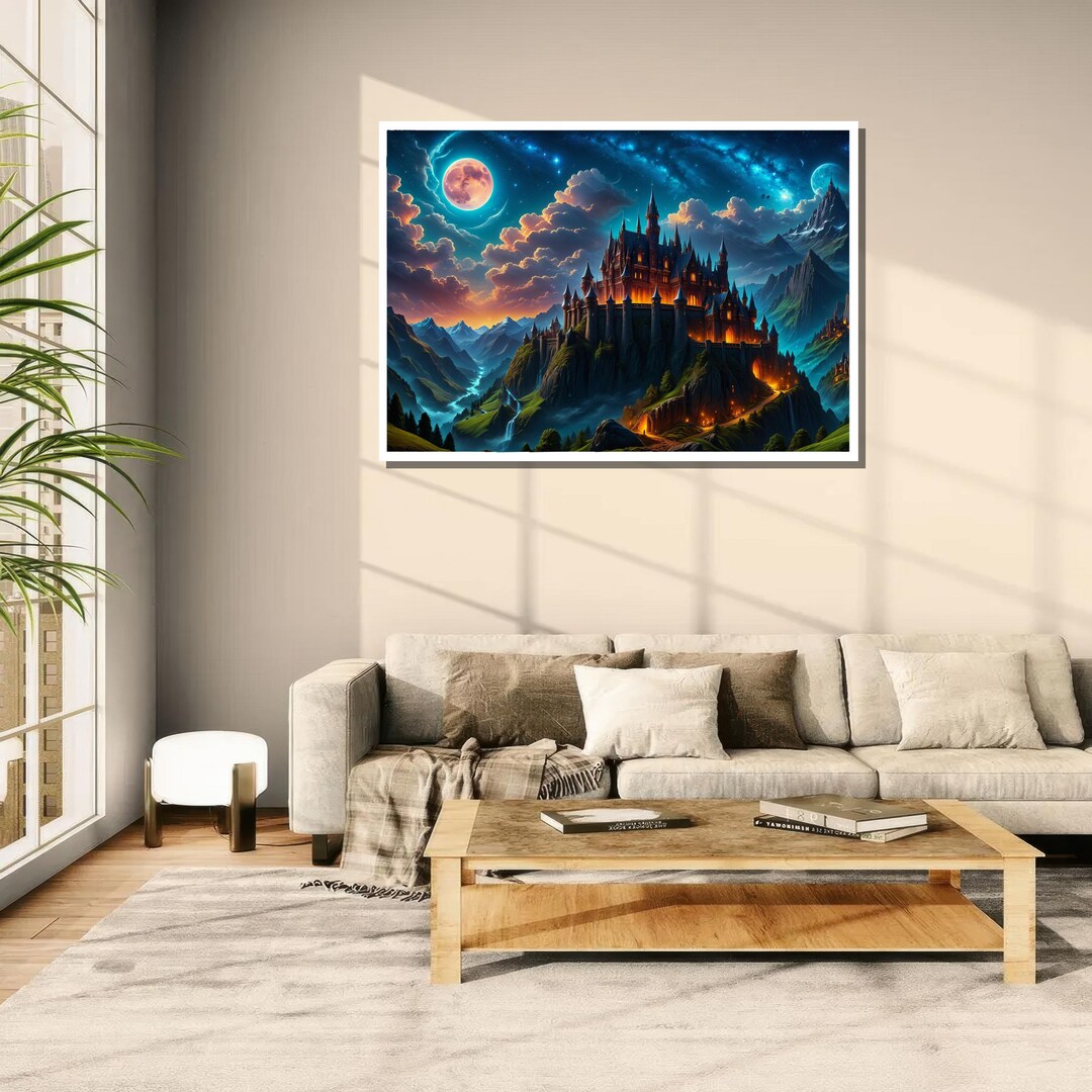 Fantasy Castle Canvas Print: Magical Kingdom Wall Art - Etsy